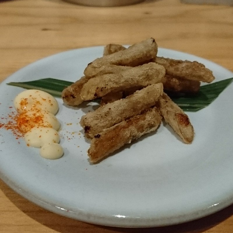 煮ゴボウのから揚げ(ちびてつ)