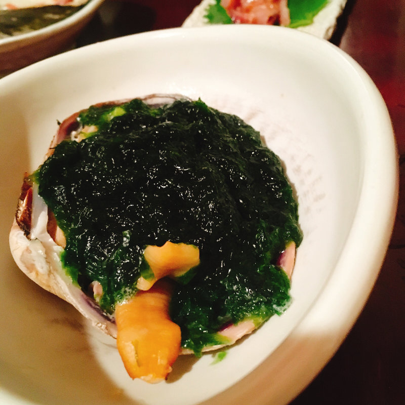 大アサリの磯焼き(あぶさん )