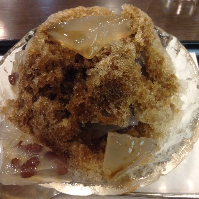 黒糖かき氷(御菓子司 菊屋 阪急三番街店 )