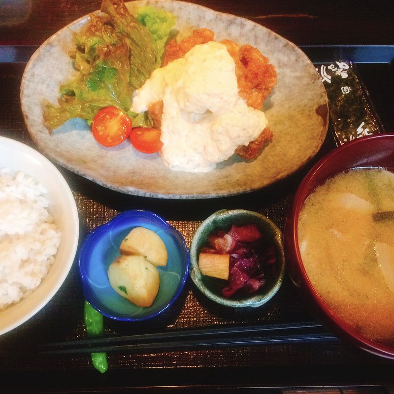 ちきん南蛮定食(魚山亭 新寮 （ぎょっさんてい）)