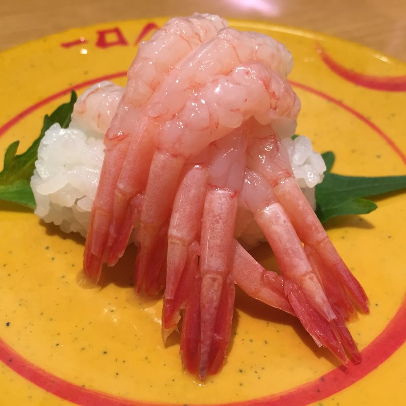 甘えびてんこ盛り(スシロー 博多駅南店)