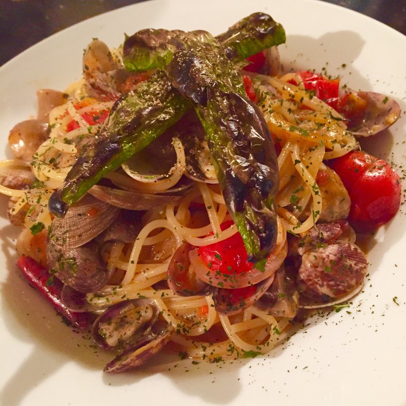 あさりとフレッシュトマトの和風パスタ(リロイズ)