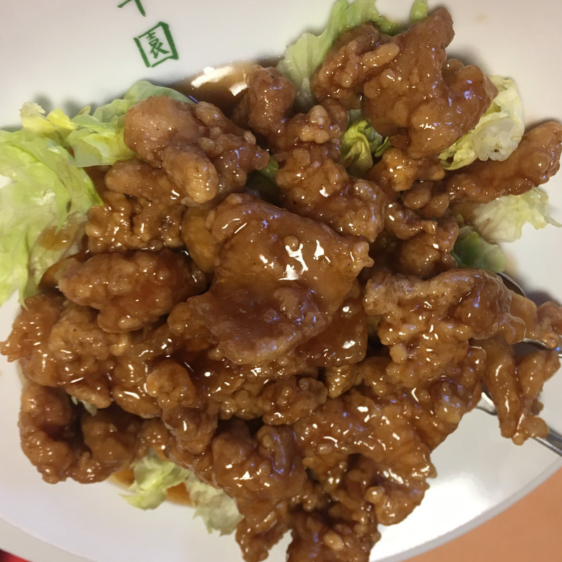 鶏の唐揚げの黒酢(日光 翠園 （スイエン）)