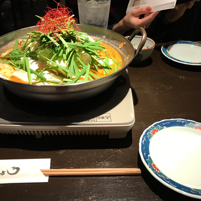 もつ鍋（ピリ辛）(もつ鍋 やましょう人形町店)