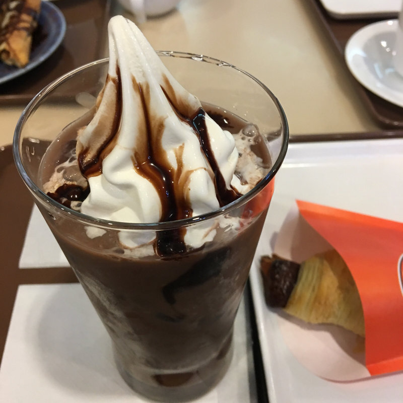 チョコクロとプレミアムココアフロート(サンマルクカフェ　 メディアージュお台場店 （ST-MARC CAFE）)