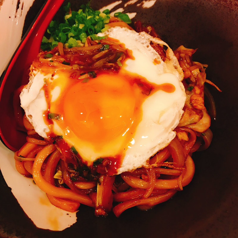 大島煮鶏焼きうどん(笑姫きっちんef )
