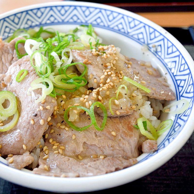 ねぎ塩ロース豚丼並盛(吉野家 高松中央インター店 )