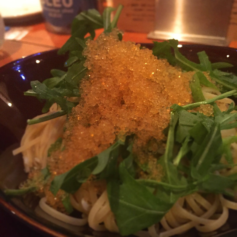 しらすとルッコラのペペロンチーノ(ビストロブルー)