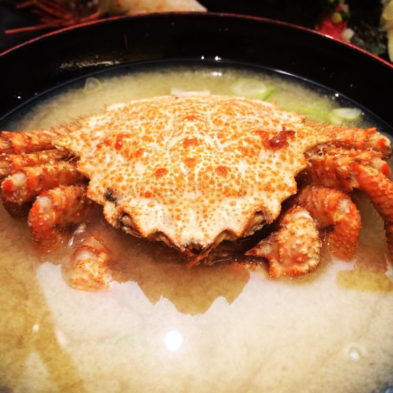 毛蟹の味噌汁(すしざんまい 匠 六本木ロアビル前店)