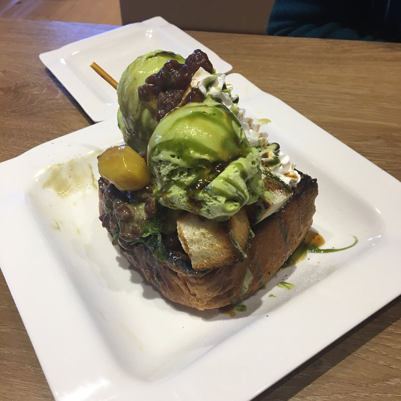 抹茶ハニートースト(カメダ珈琲)