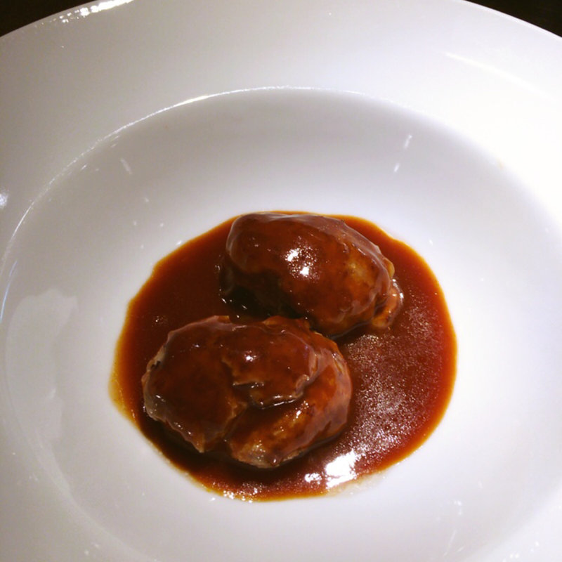 煮込みハンバーグ(道頓堀てっぱんステーキ豊島家)