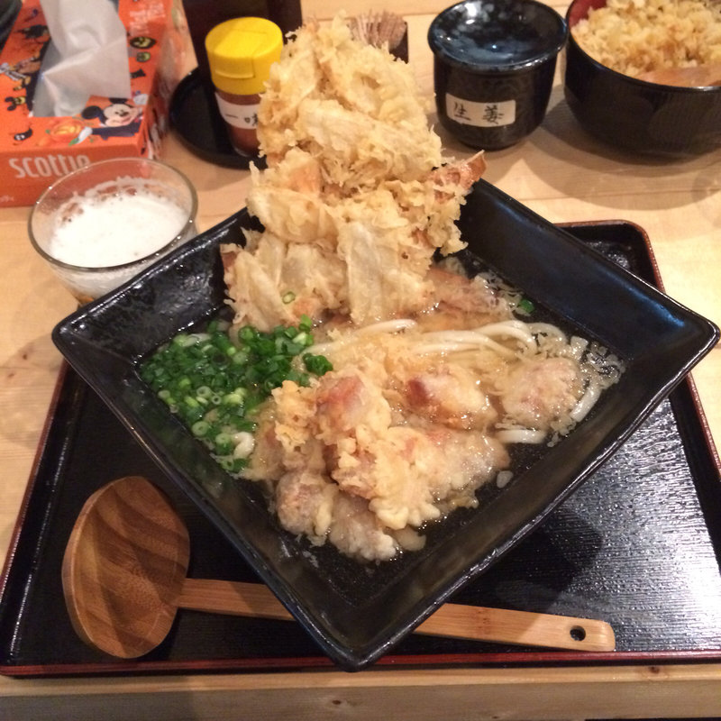 ごぼ天うどん(博多手打ちうどん 官兵衛)