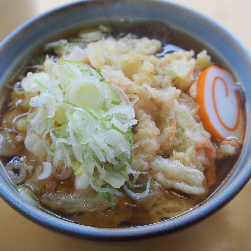 白えびかき揚げそば(レストイン欅 （欅平駅食堂）)