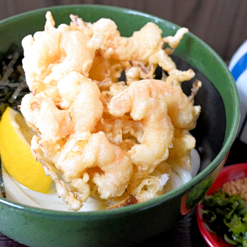 海老かき揚げぶっかけ冷(よだ )