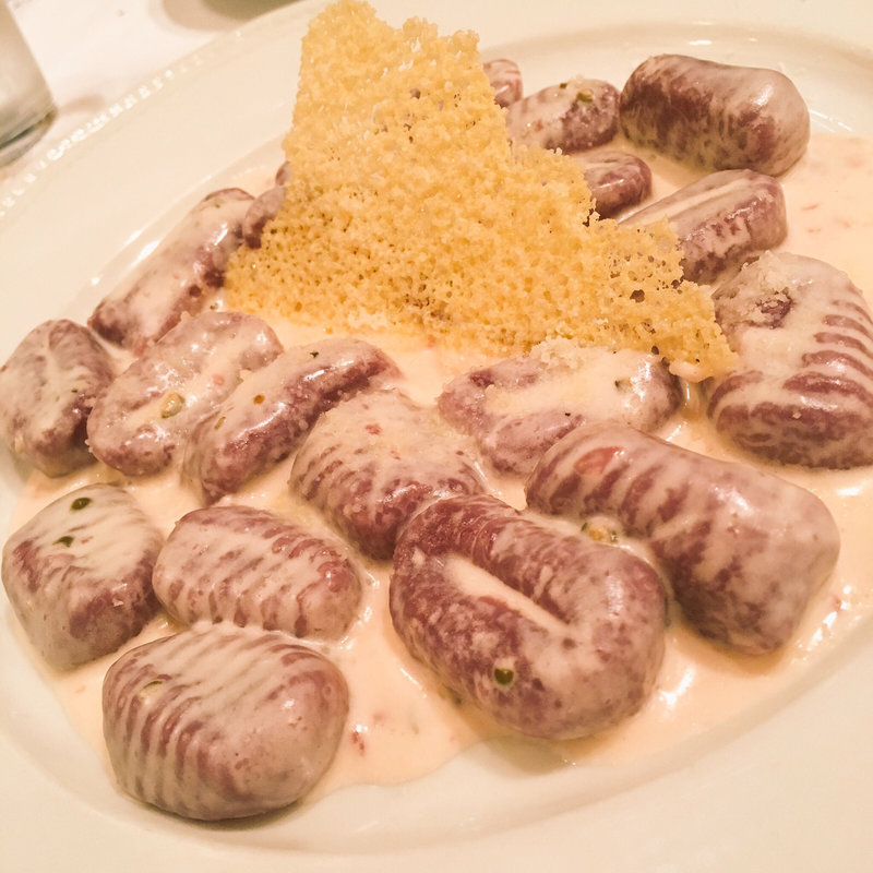 紫芋のニョッキ(ヴィア・パルテノぺ 品川店)