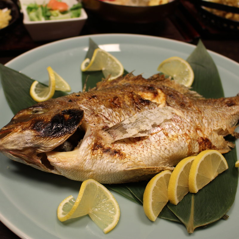 鯛の塩焼き(采帆久亭)