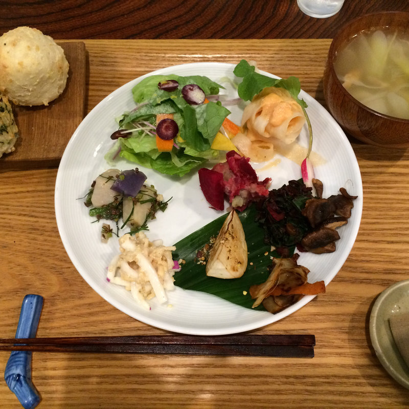 日曜日のおかゆぱんとおやさいごはん(ていねいに、 )