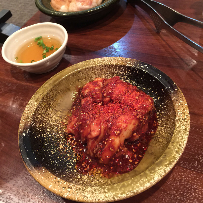 飛騨牛激辛ホルモン(炭火焼肉 皇亭)