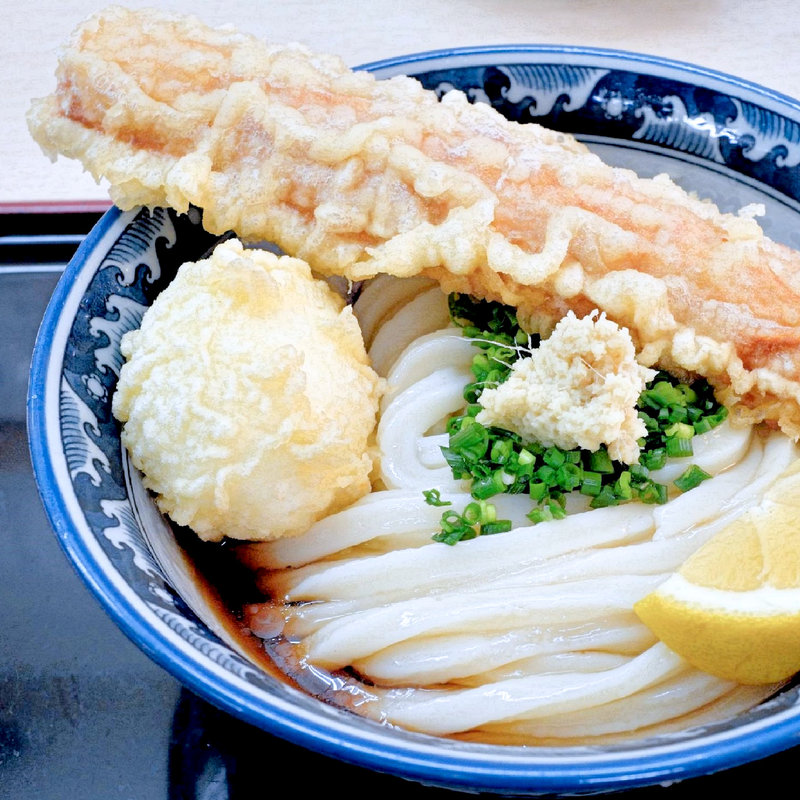 ちく玉天ぶっかけ冷(釜たけうどん （かまたけうどん）)