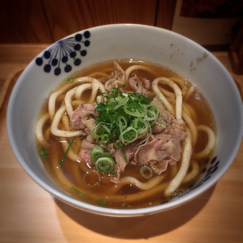 肉うどん(だし茶漬け+肉うどん えん エトモ大井町店)