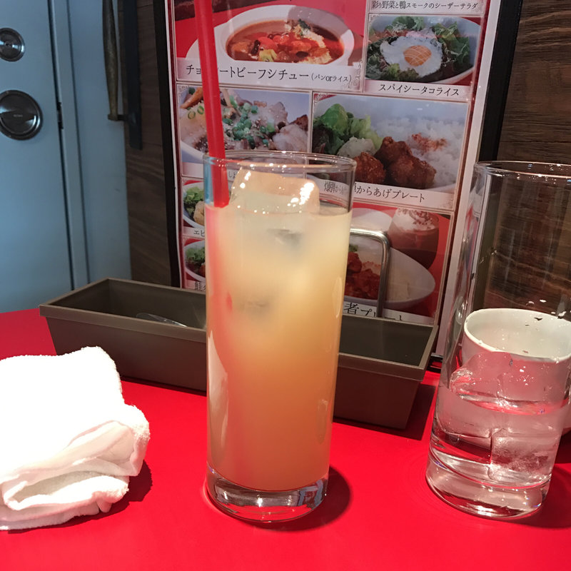 グレープフルーツジュース(Chocolate Bar TOKYO （チョコレートバートウキョウ）)