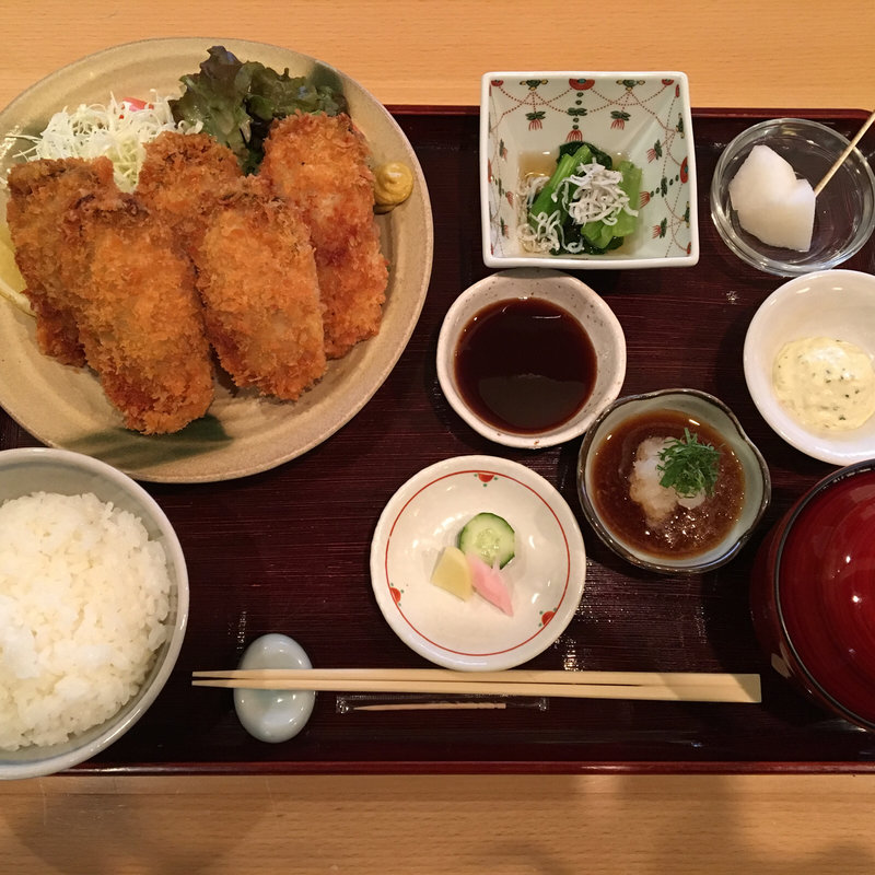 広島産カキフライ タルタルソース ポン酢 ソース(日本料理 稲荷町 髙はし)