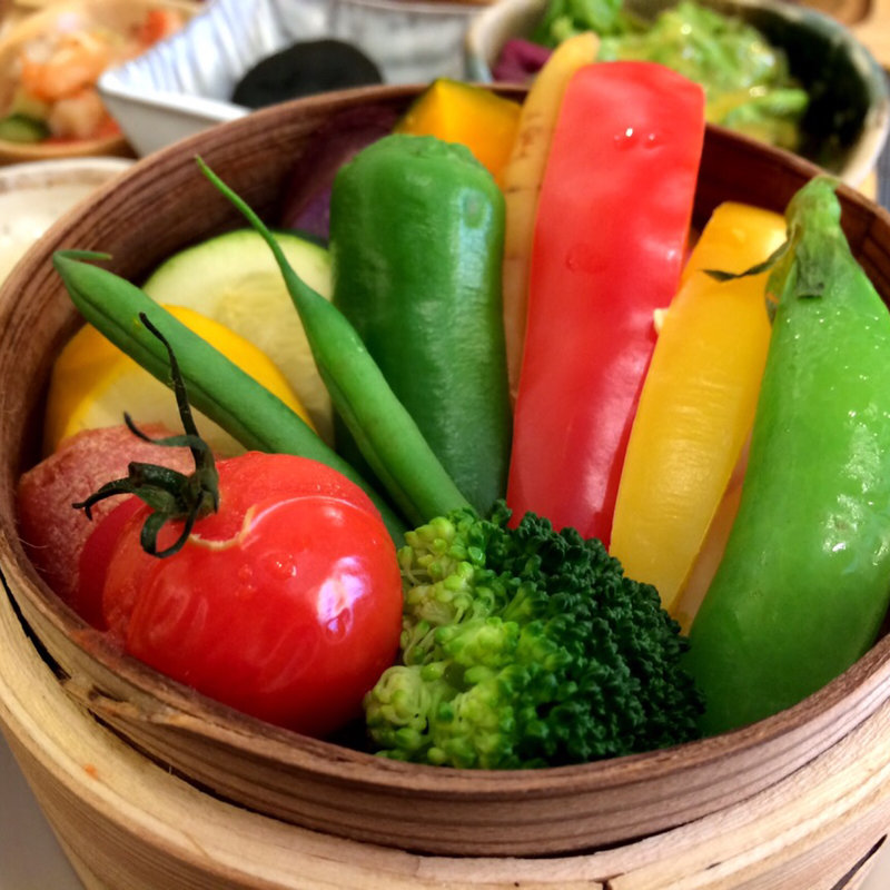 旬野菜のせいろ蒸し(蒸し料理専門店mus)
