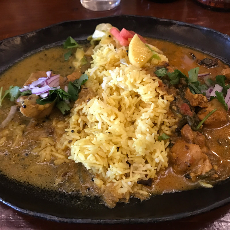 チキン春菊&フィッシュカレー(インド富士子 )