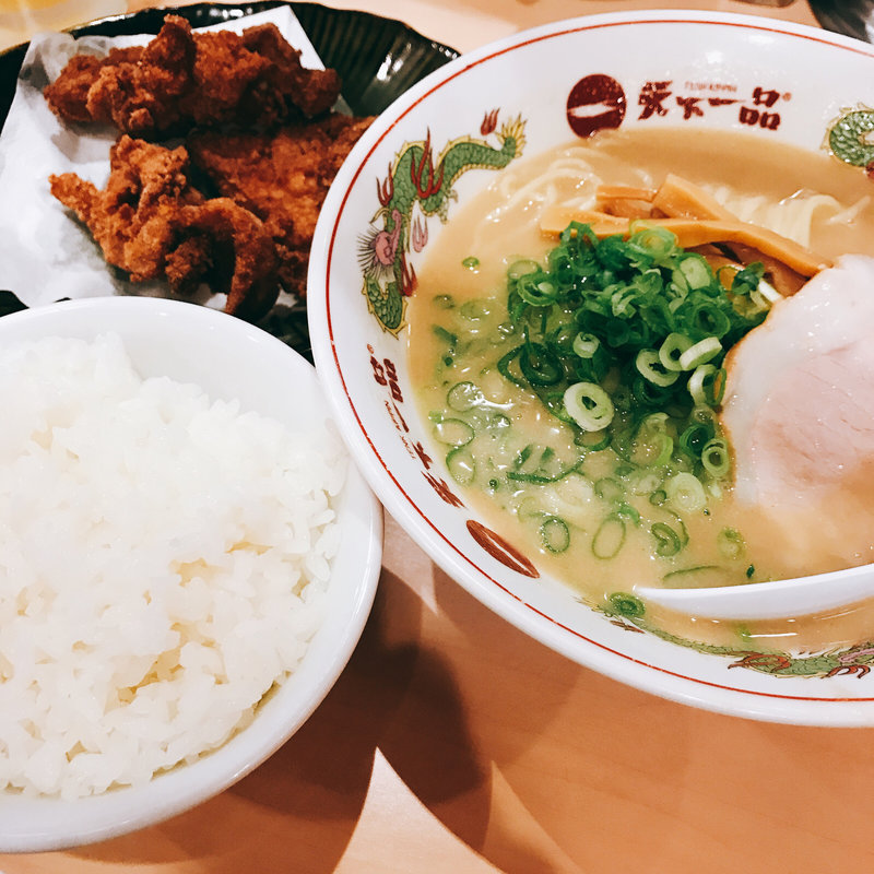 唐揚げ定食(天下一品 恵比寿店)