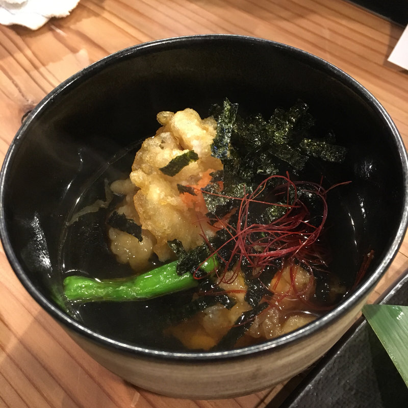 白子の揚げ出し(活魚創作料理かず)