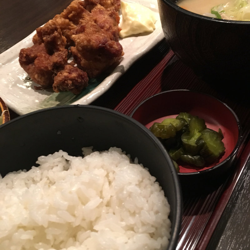 ざんぎ豚汁定食(とりの介 時計台通り店)