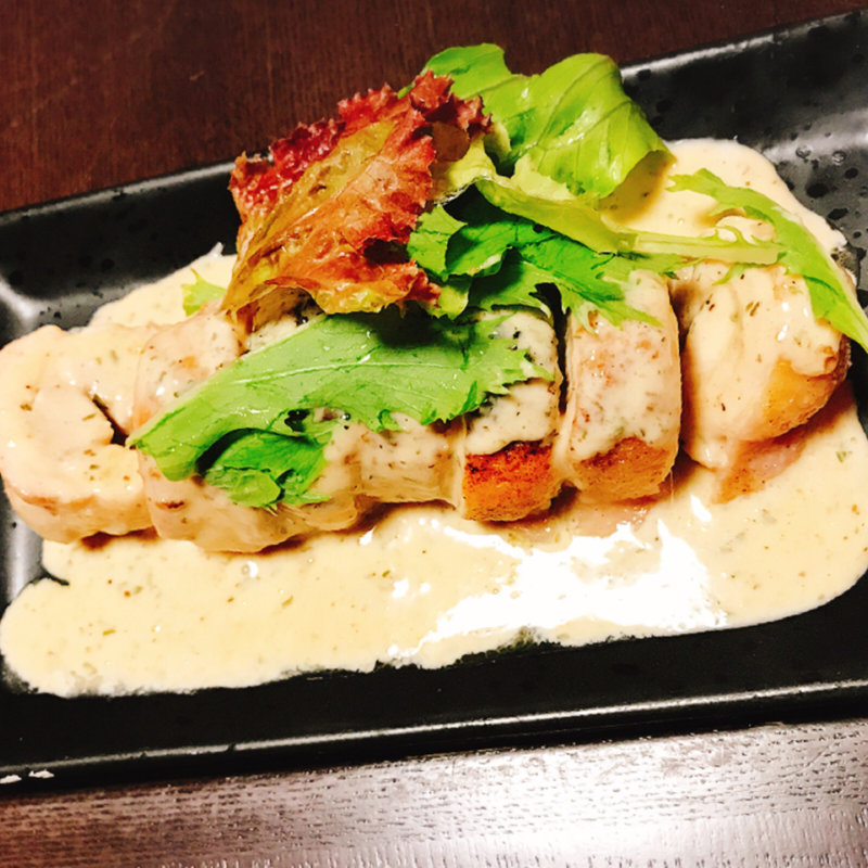 若鶏のロールグリルクリームソース(ボン・テーブル )