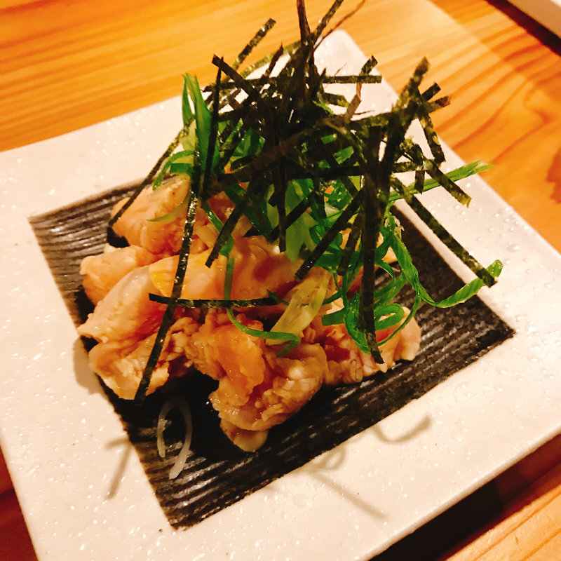 鶏わさ(炭焼 鶏たか （すみやきとりたか）)