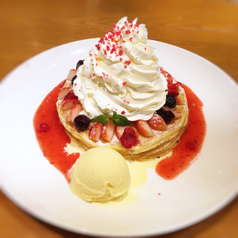 クリスマスパンケーキ(KUA`AINA 福岡ソラリアプラザ店)