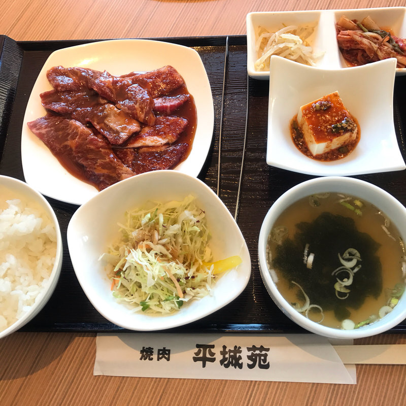 和牛カルビ  ハラミ膳(焼肉 平城苑 大泉学園店)