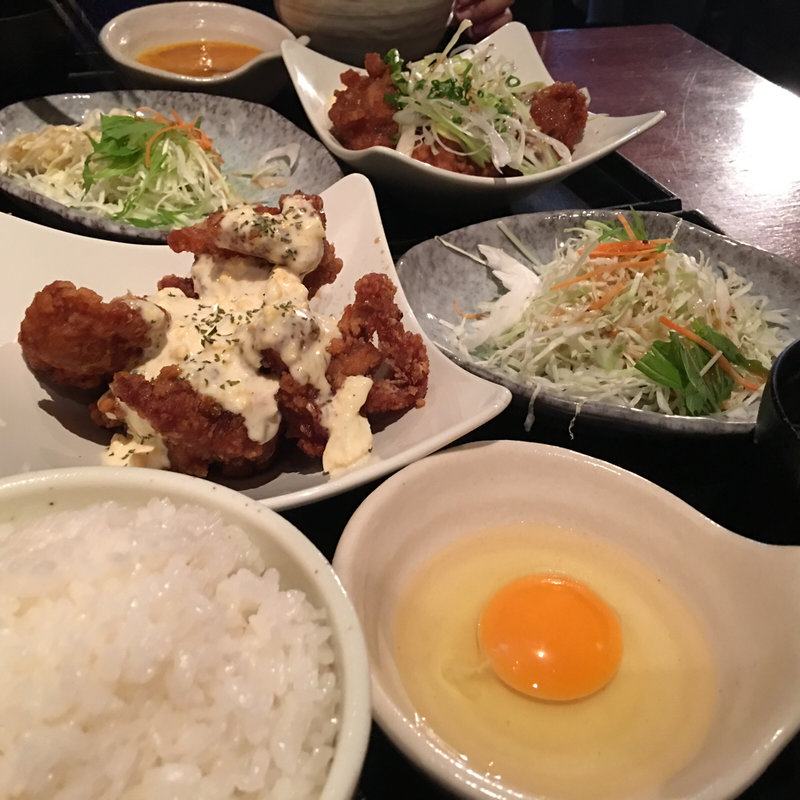 唐揚げ定食 南蛮ソース(とり鉄 今池店 （とりてつ）)