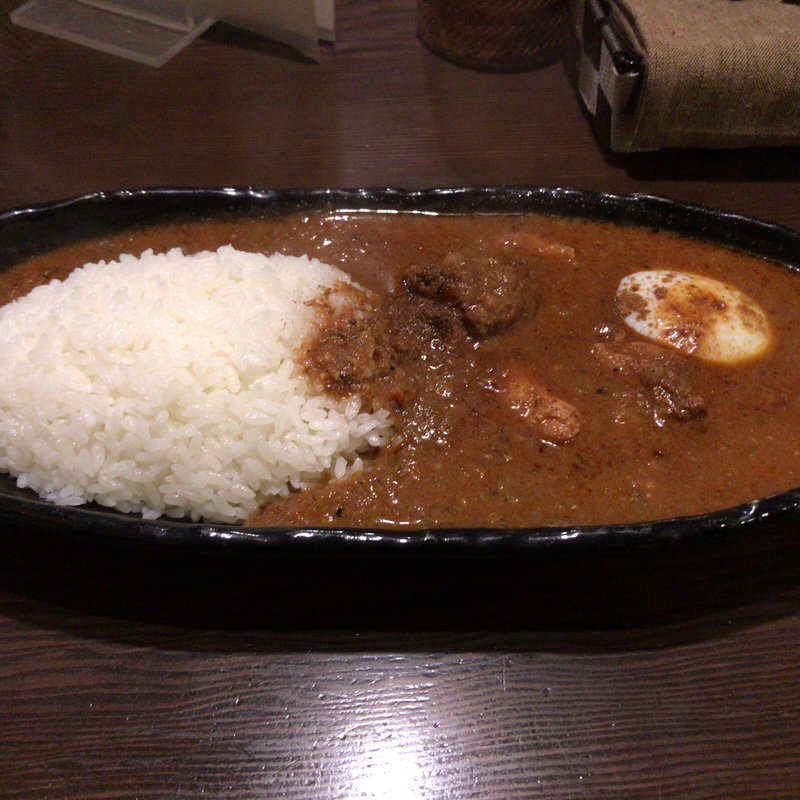 チキンカリー 辛口 温泉たまご(三茶カリー ZAZA)