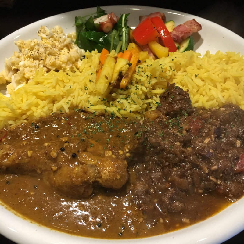 あいがけカレー(酒 to curry アチール)