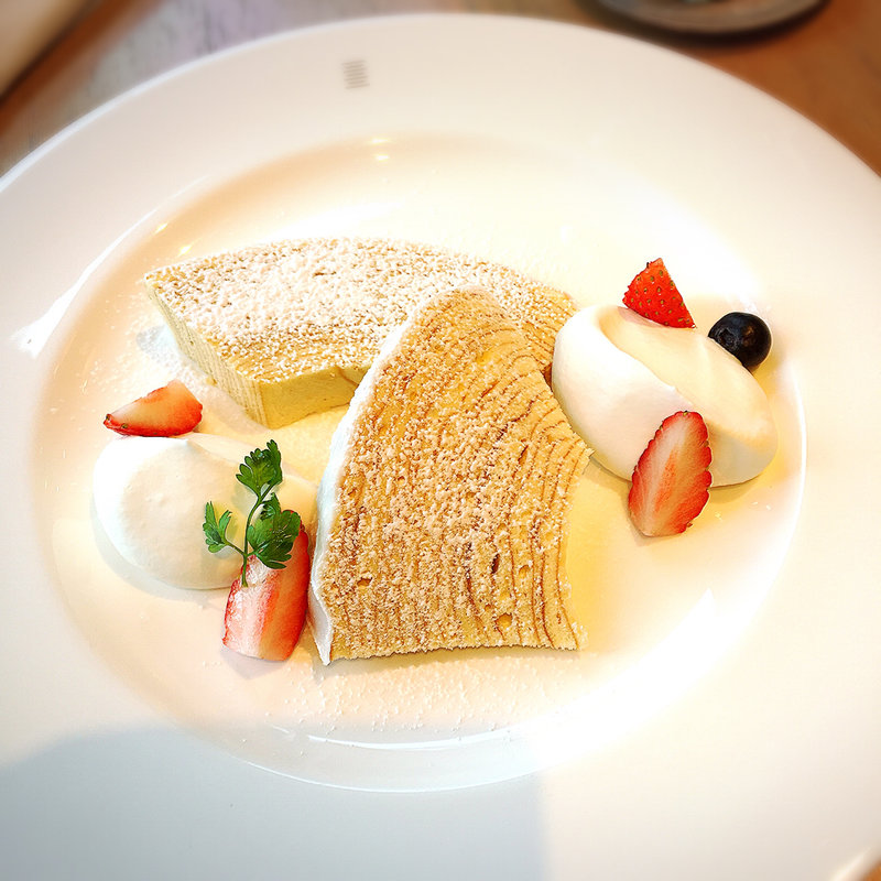 バウムクーヘンセット(バウムクーヘン カフェ ｜二子玉川)