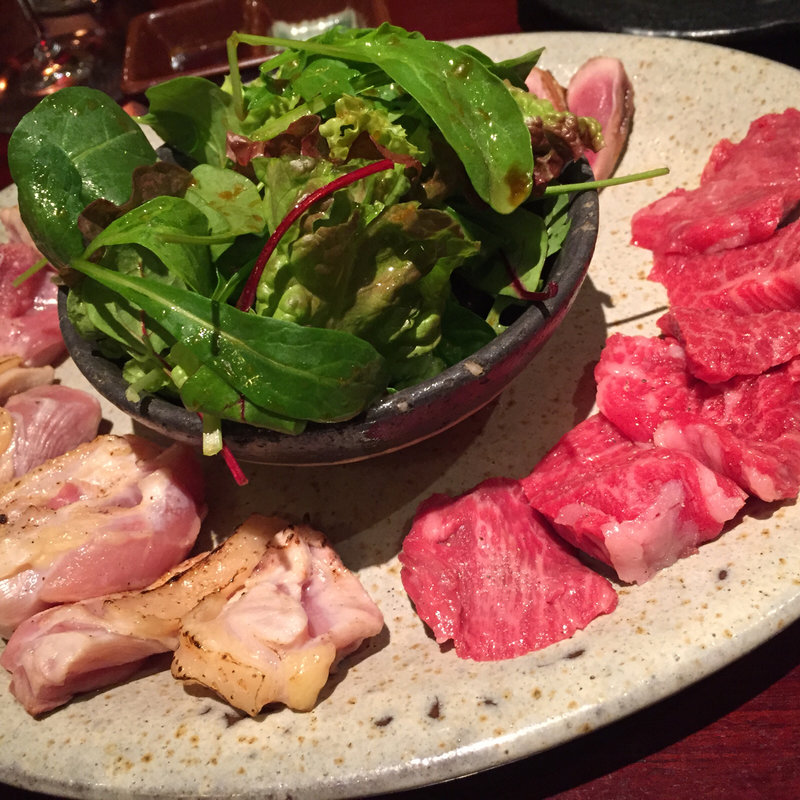 石焼 牛肉、鶏肉、鴨肉(芦屋たのしや)