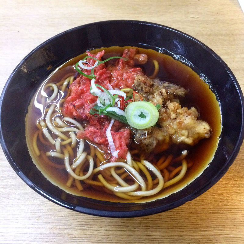 そば小・半げそ・半紅生姜(一由そば )