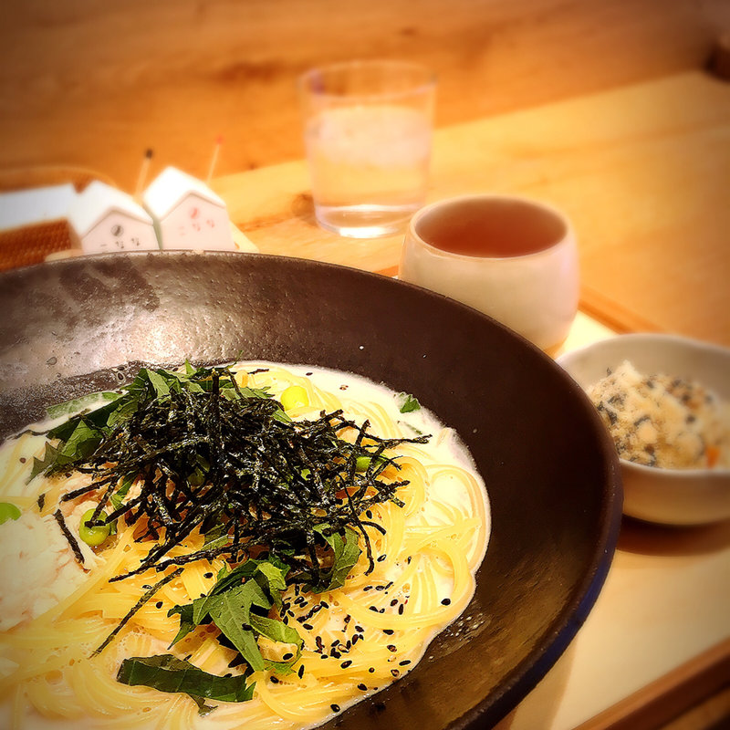 蒸し鶏と枝豆の白味噌クリーム(こなな 四条店 )