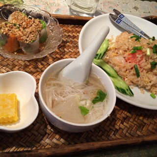 海老炒飯セット(トムヤムクン （Thai Restaurant トムヤムクン）)