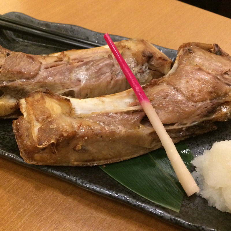 マグロのカマ焼き(魚河岸素材厨房 魚ＨＩＤＥ 亀戸 居酒屋 総武線)