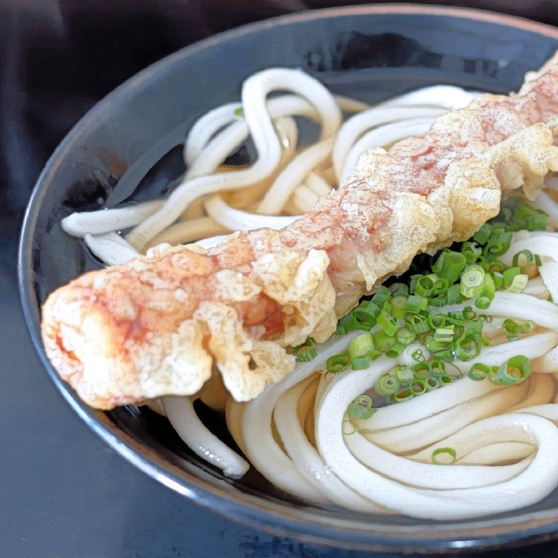 かけそのまま+ちくわ天(松下製麺所)