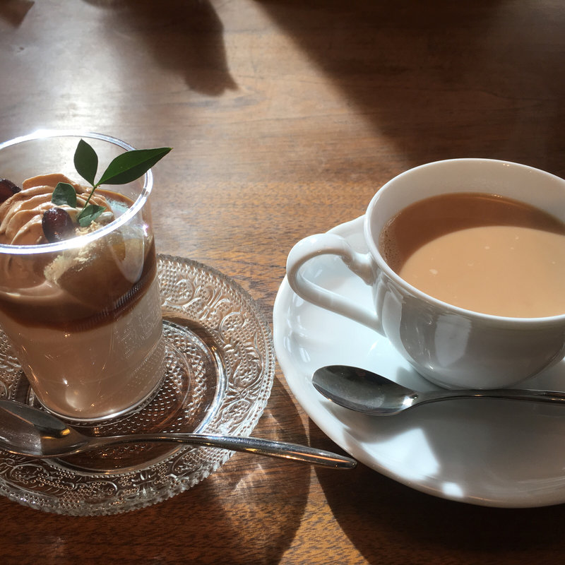 チャイ&ほうじ茶ラテパンナコッタ(TEA HOUSE laCASA 安城店 （ティーハウスラカーサ）)