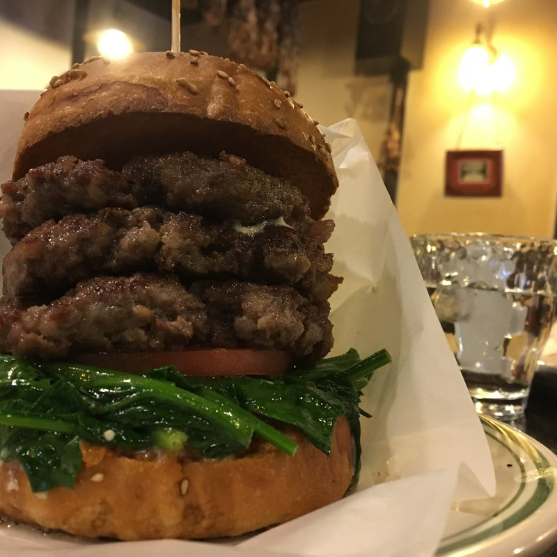 ポパイバーガー  トリプル(古時計 （フルドケイ）)