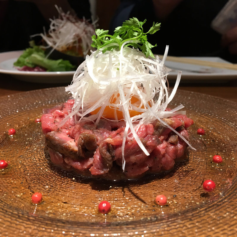 ローストビーフのユッケ(焼肉ダイニング ＧＹＵＢＥＩ 新宿ミロード （GYUBEI）)