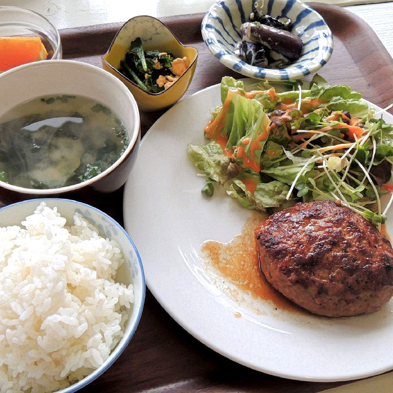 ハンバーグ定食(オープンカフェ さくらさくら )