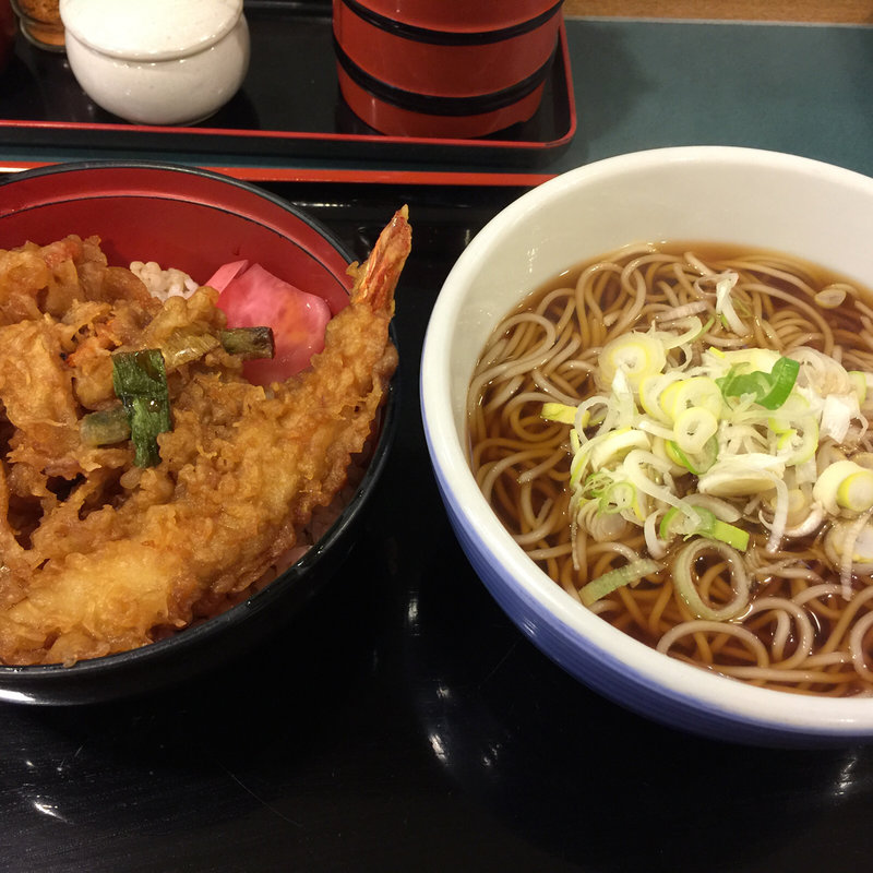 ミニ天丼セット(小諸そば 蔵前橋通り店)